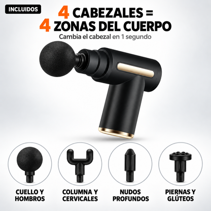 Pistola Masajeadora Muscular Alivia el Dolor en 10 Minutos