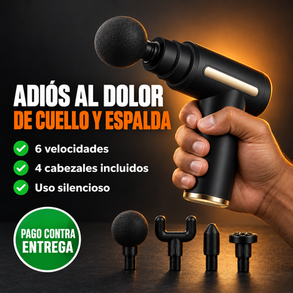 Pistola Masajeadora Muscular Alivia el Dolor en 10 Minutos